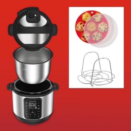 Instant Pot 6qt 9-in-1 Pressure Cooker Bundle