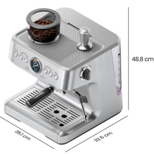 Chefman Crema Supreme Espresso Machine Stainless Steel