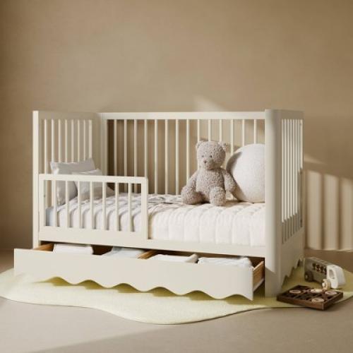 Storkcraft Casablanca Convertible Crib with Drawer - Frosted Oat
