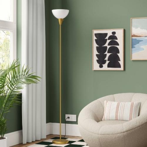 Torchiere Floor Lamp Gold - Room Essentials™