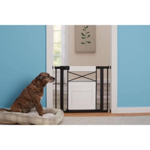 Safety 1st Easy Install Modern Farmhouse Baby Gate - White MAY HAVE MISSING PIECES