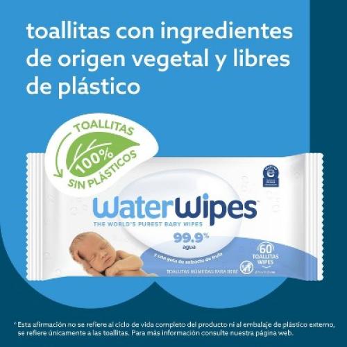 WaterWipes Plastic-Free Original Unscented 99.9% Water Based Baby Wipes - 720ct