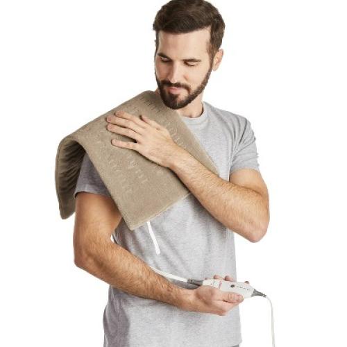 Sunbeam Premium Machine Washable Integrated Heating Pad with Compact Storage - King Size