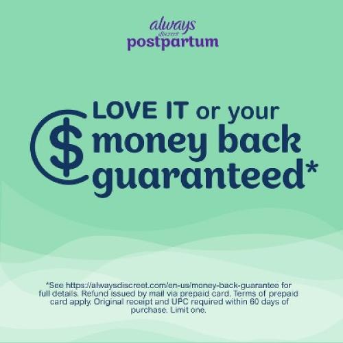 Always Discreet Postpartum Underwear Maxi Pad - Large - 14ct