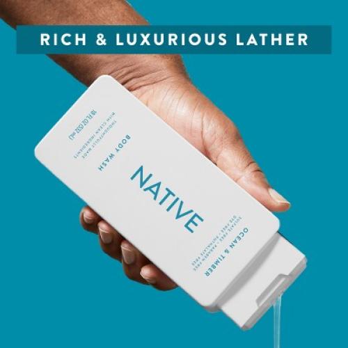 2pack Native Body Wash for Men & Women - Ocean & Timber - Sulfate Free - 18 fl oz ki