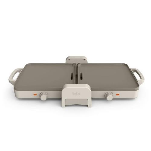 bella Fold and Store Dual Temp Griddle Oatmilk❗MAY HAVE MISSING PIECES/NEEDS CLEANING❗