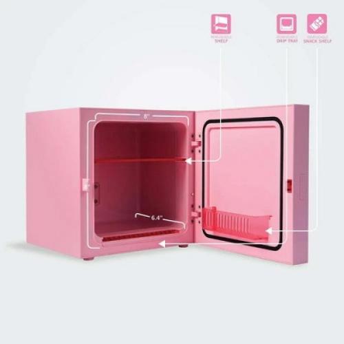 Ukonic Sanrio Hello Kitty Pink 6.7L Single Door Mini Fridge