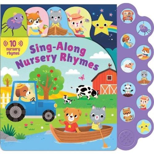 10-Button Sounds: Sing-Along Nursery Rhymes - (10-Button Sound Books) (Board Book)