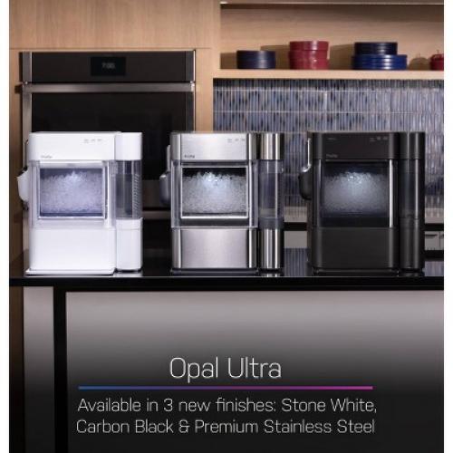 GE Appliances Opal 2.0 Ultra Nugget Ice Maker with Side Tank and Scale Inhibiting Filter Stainless Steel