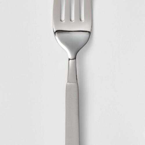 20pc Newfane Flatware Set Silver - Threshold™: Stainless Steel Silverware, Service for 4, Dishwasher-Safe MAY HAVE MISSING PIECES