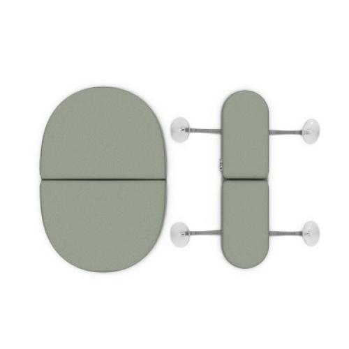 Lalo 2pc Baby Bath Knee and Elbow Saver Set - Sage