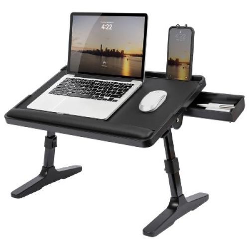 LAPGEAR Easy Tilt Adjustable Laptop Bed Desk Black