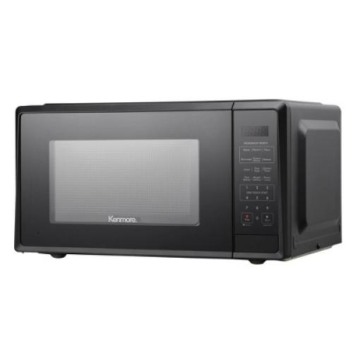 Kenmore 1.1 cu-ft Black Microwave - Black - with dents