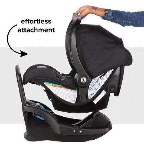 Diono Quantum 4 3-in-1 Travel System with LiteClik30 R SafePlus Infant Car Seat and Base, Black Jet