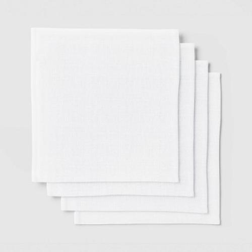 4pk Napkins White - Threshold™