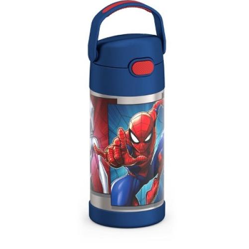 Thermos Kids' 12oz Stainless Steel FUNtainer Water Bottle with Bail Handle - Spider-Man