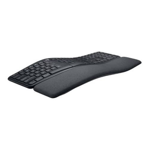 Logitech ERGO K860 Ergonomic Full-Size Wireless Scissor Keyboard with Wrist Rest - Black