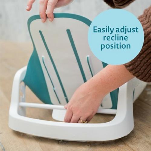 The First Years Sure Comfort 4-in-1 Reclining Newborn to Toddler Baby Bathtub - White