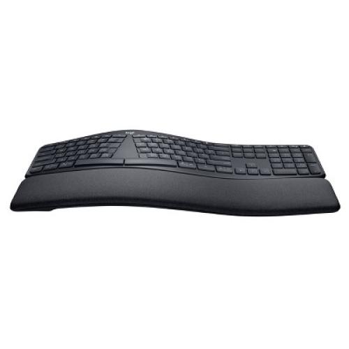 Logitech ERGO K860 Ergonomic Full-Size Wireless Scissor Keyboard with Wrist Rest - Black