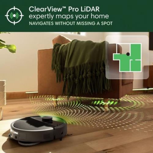 iRobot Roomba Plus 505 Combo Vacuum & Mop   AutoWash Dock Dual Spinning Pads Extend, Pad Wash & Heated Dry, Self-Cleans Black