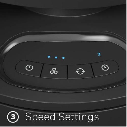 Honeywell HF710 Turbo Force Oscillating Floor Fan Black