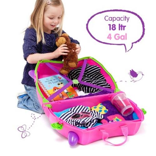 Trunki Kids' Ride-On Hardside Carry On Suitcase - Trixie