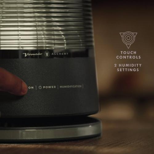 Vornado Lucerna 3 Ultrasonic Humidifier: Cool Mist, 2 Settings, 1.5L Capacity, 28-Hour Run Time, Auto Shut-Off, ETL Listed