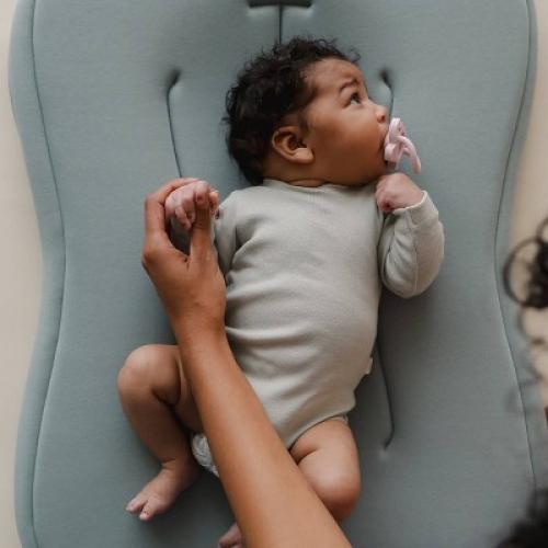 Snuggle Me Organic Curve Infant Lounger - Slate