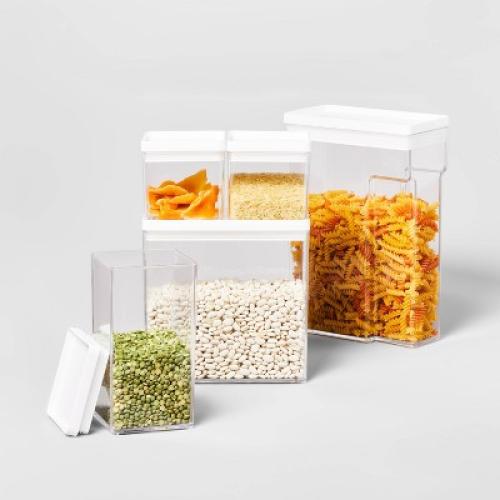 8W X 4D X 8H Plastic Food Storage Container Clear - Brightroom™