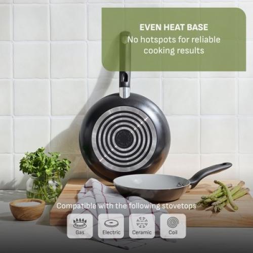 T-Fal Simply Cook 20pc Ceramic Nonstick Cookware Set Black