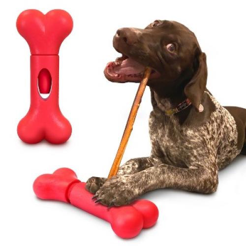 Red 8 GoSports Chew Champ Bully Stick Holder for Dogs - 8 Inch