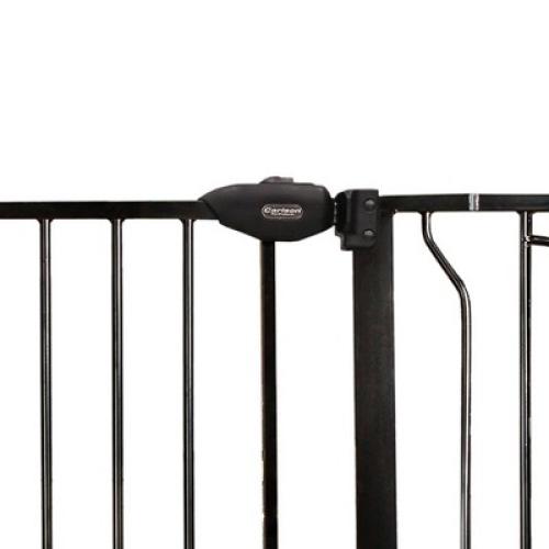 Carlson Pet Extra Wide Gate with Pet Door - Black
