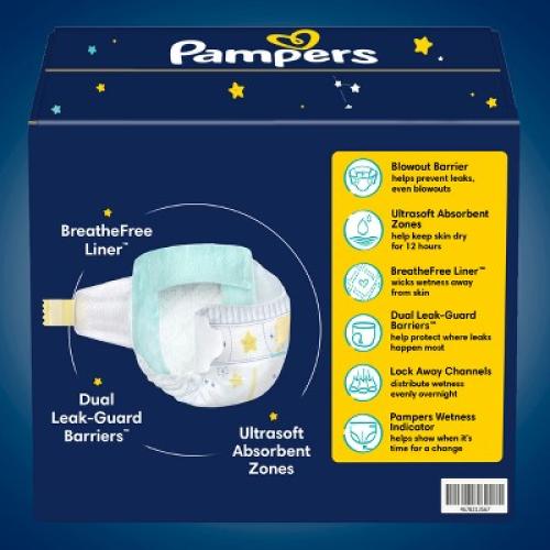 Pampers Swaddlers Overnight 66  Diapers - size 3