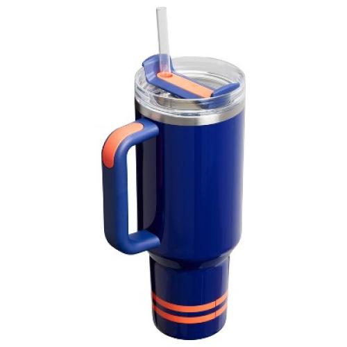 Stanley 40 oz Stainless Steel H2.0 Flowstate Quencher Tumbler Regal Blue Shimmer