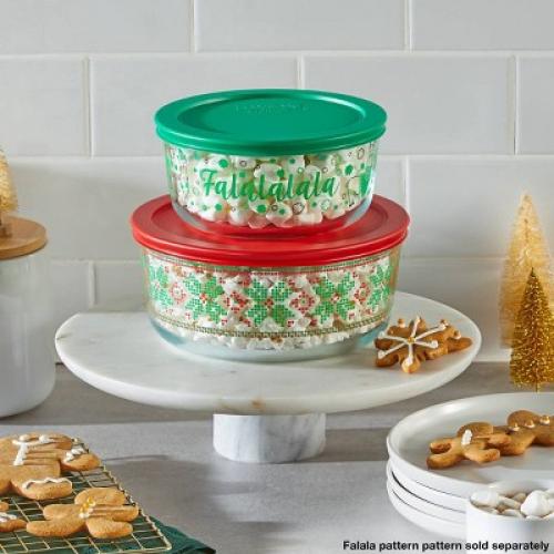 Pyrex® Simply Store® 6-pc 4-cup Round Glass Storage Set with Assorted Color Lids: Small Glass Containers, Dishwasher-Safe MISSING PIECES/ACCESSORIES