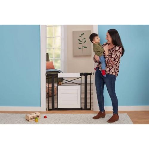 Safety 1st Easy Install Modern Farmhouse Baby Gate - White MAY HAVE MISSING PIECES