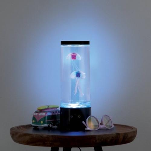 12 RGB Jellyfish Lamp with USB Black - West & Arrow: LED, Ocean Theme, No Assembly
