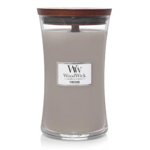 21.5oz Large Hourglass Jar Candle Fireside - WoodWick