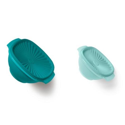 Tupperware 30pc (set of 15) Heritage Food Storage Container Set Teal Green: Stackable, Dishwasher-Safe!!