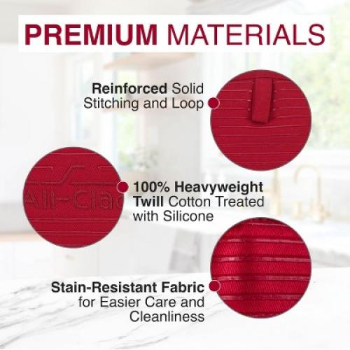 All-Clad Premium Pot Holder, 2 Piece, Chili Red