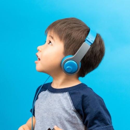 JLab JBuddies Folding Gen 2 Kids Headphones - Blue/Gray