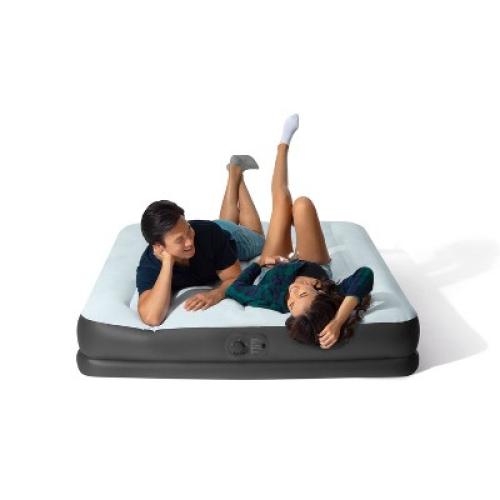 Intex Mid Rise 12 Air Mattress with Electric Pump - Queen