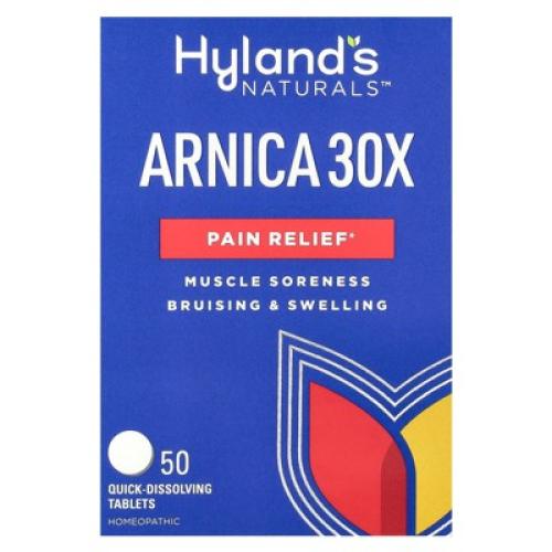 3 packs Hyland's Naturals Arnica 30X, 50 Quick-Dissolving Tablets