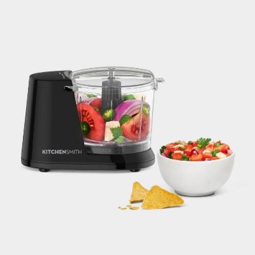 KitchenSmith 1.5 Cups 100W Mini Food Chopper Black ❗MAY HAVE MISSING PIECES/NEEDS CLEANING❗