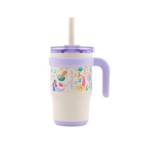 Reduce 14oz Coldee Vacuum insulated Stainless Steel Straw Tumbler Mermaids