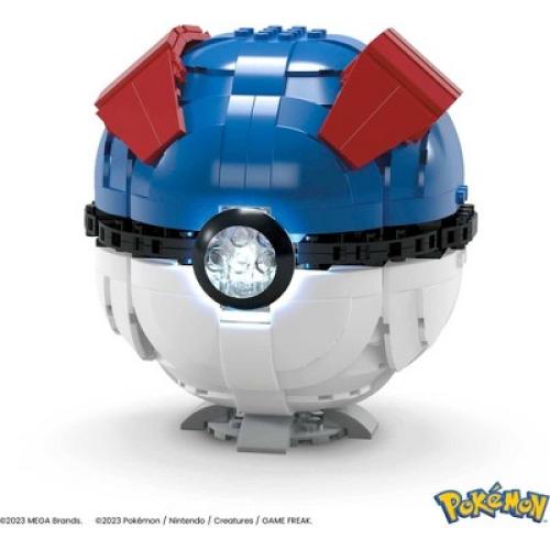 MEGA Pokemon Jumbo Great Ball Building Kit with Lights - 299pcs