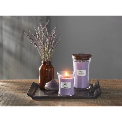 21.5oz Large Hourglass Jar Candle Lavender Spa - WoodWick
