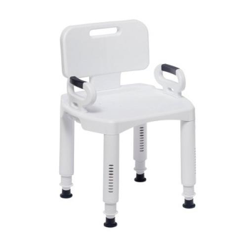 Drive Medical Premium Series Shower Chair with Back and Arms