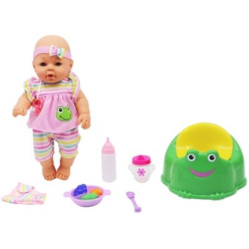Dream Collection: New Born Baby Doll Care Set with Training Potty