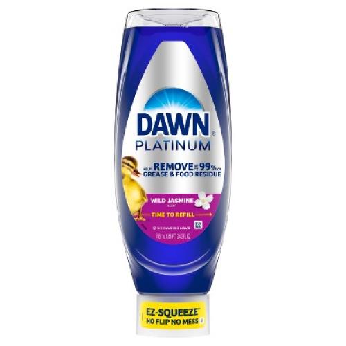 2 Pack Dawn Platinum Ez Squeeze Dishwashing Liquid - Wild Jasmine - 24.3 fl oz